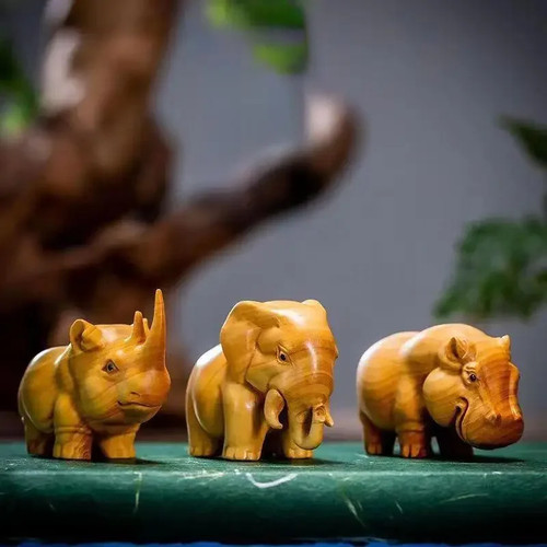 Cute panda wood carving hand - panda,