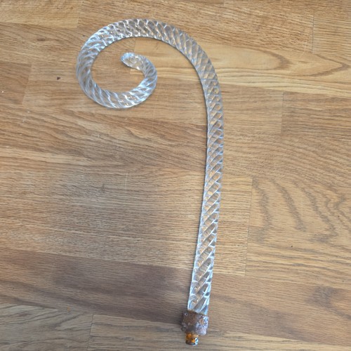 Large antique twisted glass - twisted,