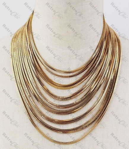Slinky drape choker necklace - drape,