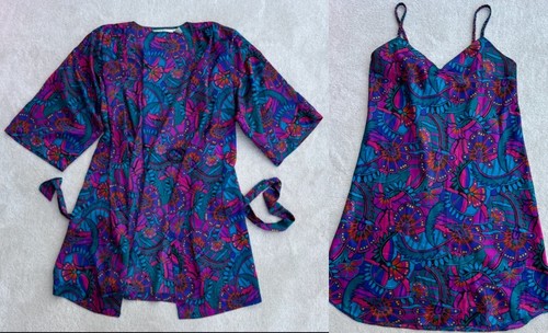 Vtg erika taylor satin floral - vtg,