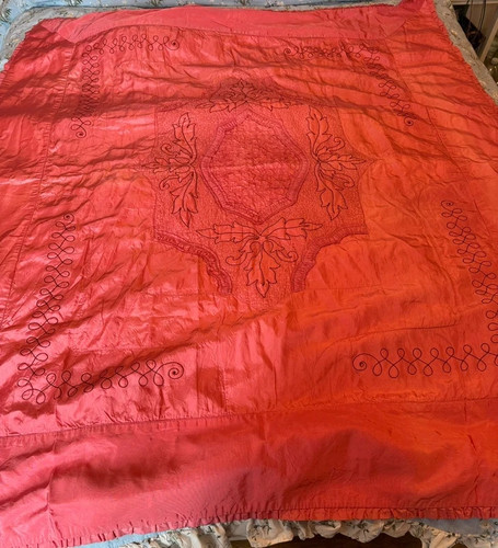 Vintage dark pink embroidered - vintage,