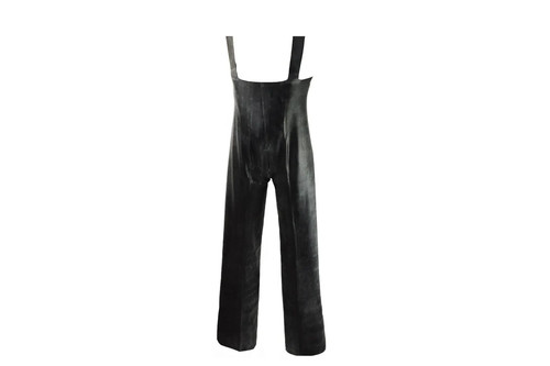 Latex suit flared pants with