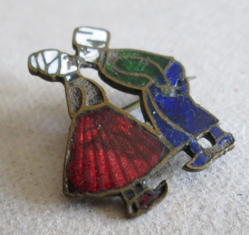 Antique dutch kissing couple - antique,