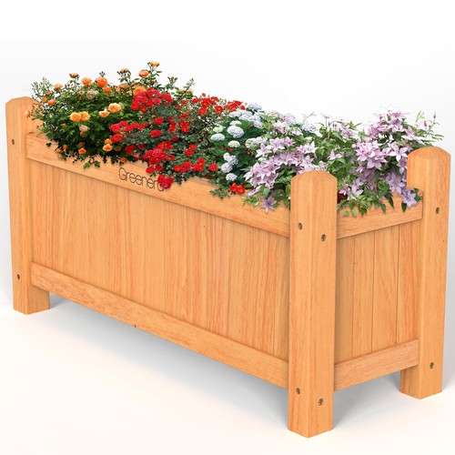 Large wooden garden - large, planter