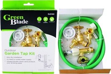 DELUXE BRASS OUTDOOR TAP KIT EXTERNAL GARDEN TAP & FITTINGS SET DIY SELF CUTTING