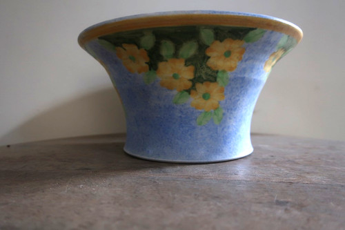 Art deco radford bowl blue - e,