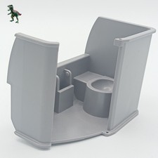 Playmobil bathroom jet plane toilet vintage gray toilet service 4310