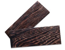 SET OF WENGE WOOD SCALES FOR KNIFE, AXE RAZOR, TOOL BUSHCRAFT MAKING 2195
