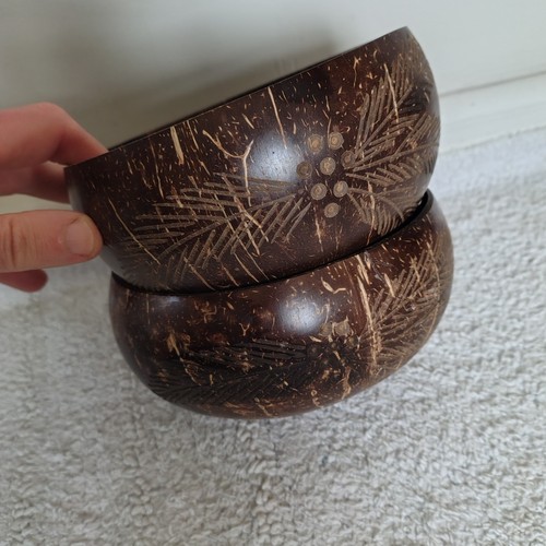 Coconut bowls ornaments - 2, x