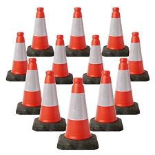 12  PACK RED TRAFFIC CONES  -