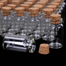 50x Clear Glass Bottles with