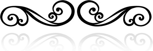 Metal scroll wall - scroll, decor