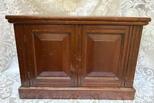 Coin / medal / pen mahogany cabinet early c20th