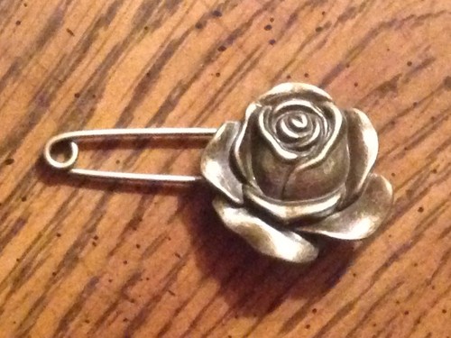 Bronze rose stock tie - stock,