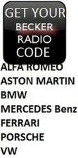 UNLOCK YOUR BECKER RADIO STEREO CODE BMW MERCEDES BENZ JEEP ASTON MARTIN FERRARI