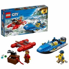 LEGO 60176 City Police Wild River Escape Boat Toy, Police Speedboat Building Set