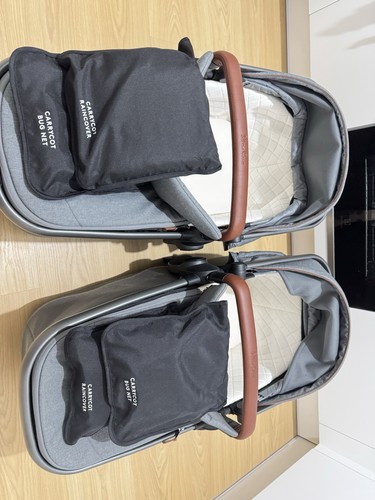 Silver cross wave - silver, twin/tandem