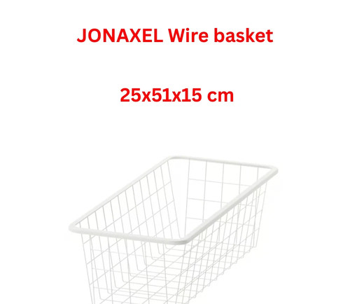 Ikea jonaxel wire basket white - ikea,