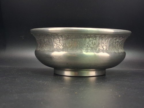 Vintage rustic pewter - pewter, bowl