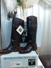 frye boots jet boot riding style 76787 dark brown size 6 width m