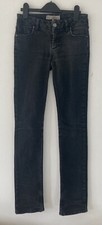 Topshop Moto Off Black Cotton Denim Mix  Martha Jeans W26 L32 W66CM L81CM
