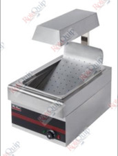 Commercial Chip Scuttle Counter-top Chip Dump Wedges Chips Warmer