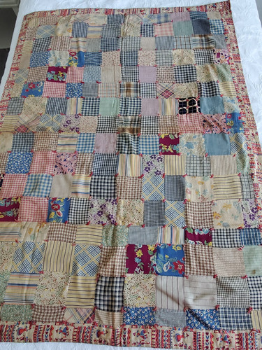 Antique vintage crib patchwork - vintage,