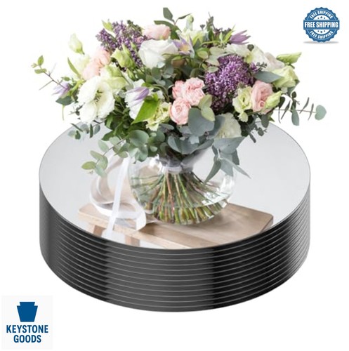 Round mirror centerpieces - mirror, 10