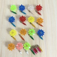 Vintage Woolworths Fairly Light Shades & Lights Plastic Christmas Tree