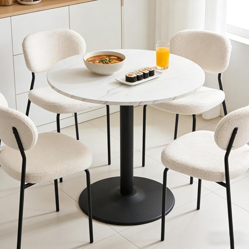 80cm round marble dining - marble,