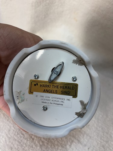 Vtg porcelain wind music - porcelain, wind-up