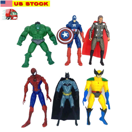 Superhero action figures - 6,
