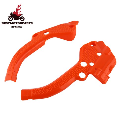 Motorcycle frame guards orange - motorcycle,