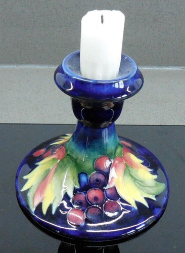 Moorcroft pottery candlestick - moorcroft,