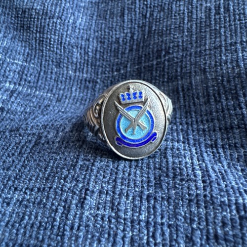 Vintage mens silver enamel - vintage,