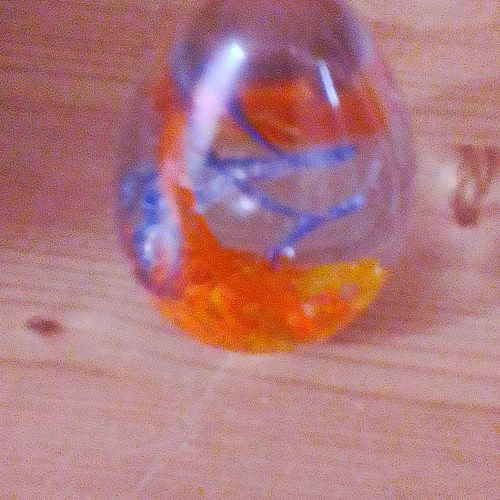 Clear glass paperweight - glass,