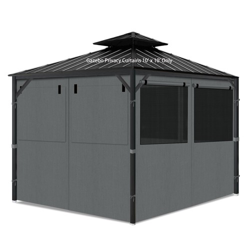 Gazebo privacy curtains x - gazebo,