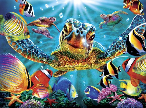 1000 piece giant sea turtle - giant,