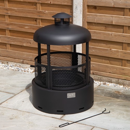 80cm black steel firedancer - steel,