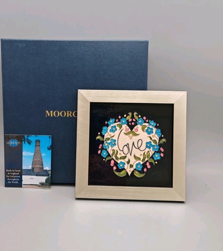 Moorcroft love framed tile - moorcroft,