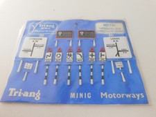 Minic Motorways Vintage  Road Signs Original 1960s Old Shop Stock