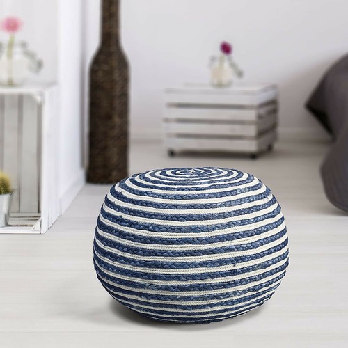 Pouf jute cotton natural - pouf,