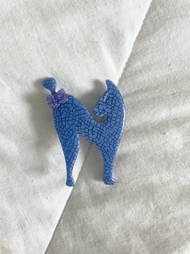 Lea stein paris brooch blue - stein,
