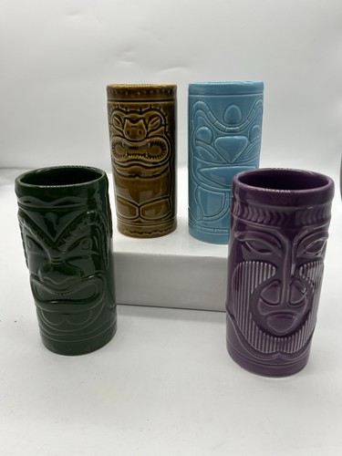 Ceramic tiki mugs set - mugs, of