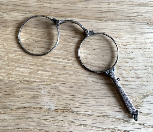 Antique silver metal - metal, folding