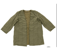 Defected Czech army quilted liner jacket military Communist soviet era 1960s