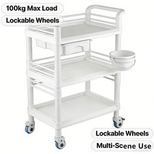 3-Tier Rolling Storage Trolley