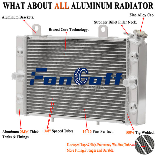 Aluminium motorcycle radiator - aluminium,