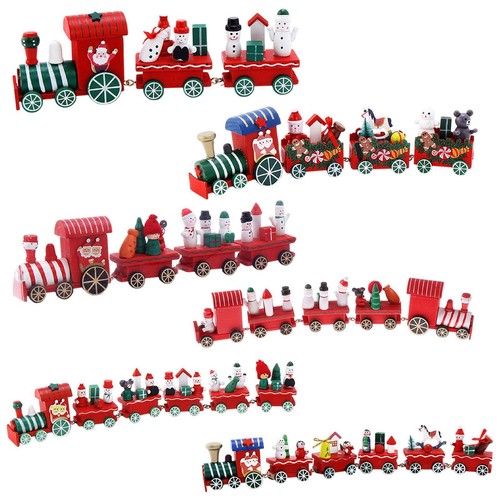 Small train wooden xmas - train,