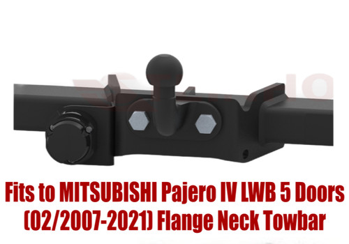 Flange neck tow - bar, for